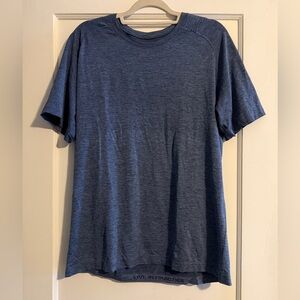Lululemon Metal Vent Tech Short Sleeve Shirt Blue Size Large